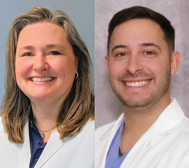 Dr Monica Mattson and Dr. Kyle Lieberman smiling
