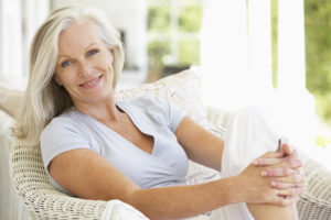 portrait of an older woman smiling